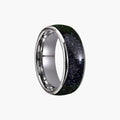 Sternenhimmel-Ring aus Wolframstahl
