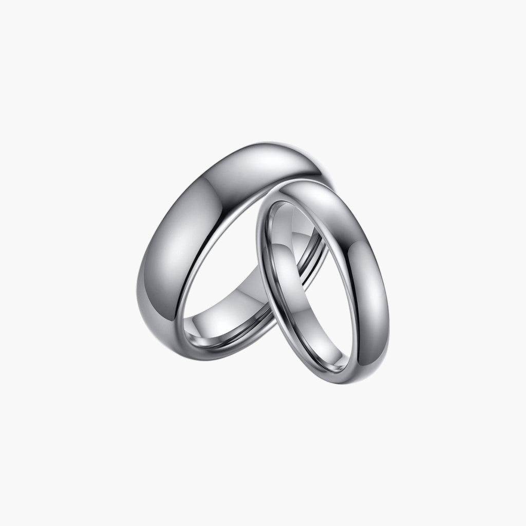 Anillo de pareja de acero de tungsteno