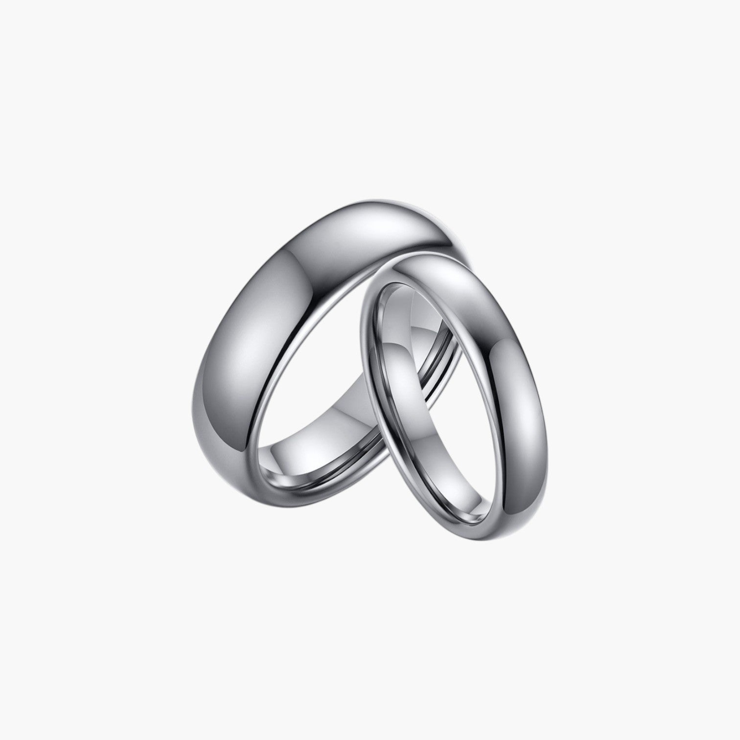 Anel de Casal em Aço de Tungsténio