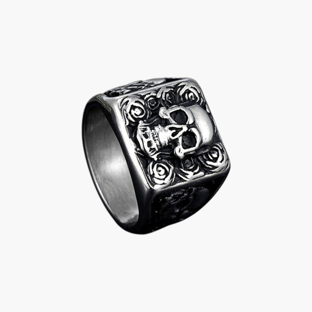 Totenkopfring aus Edelstahl 316L