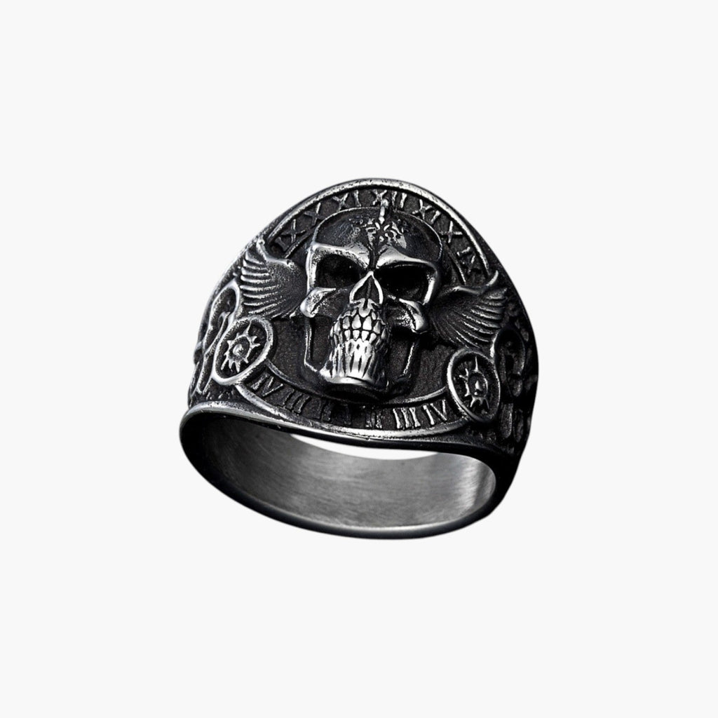Anillo Calavera en Acero Inoxidable 316L