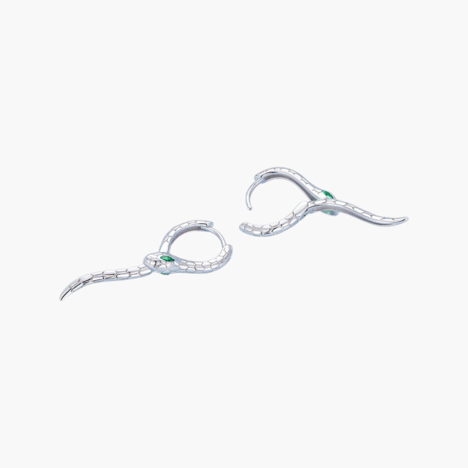 Brincos Snake em Prata 925 com Zircónia
