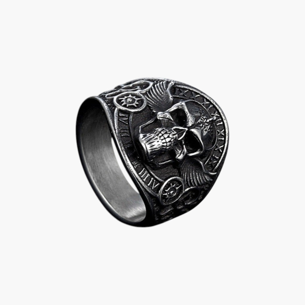 Anillo Calavera en Acero Inoxidable 316L