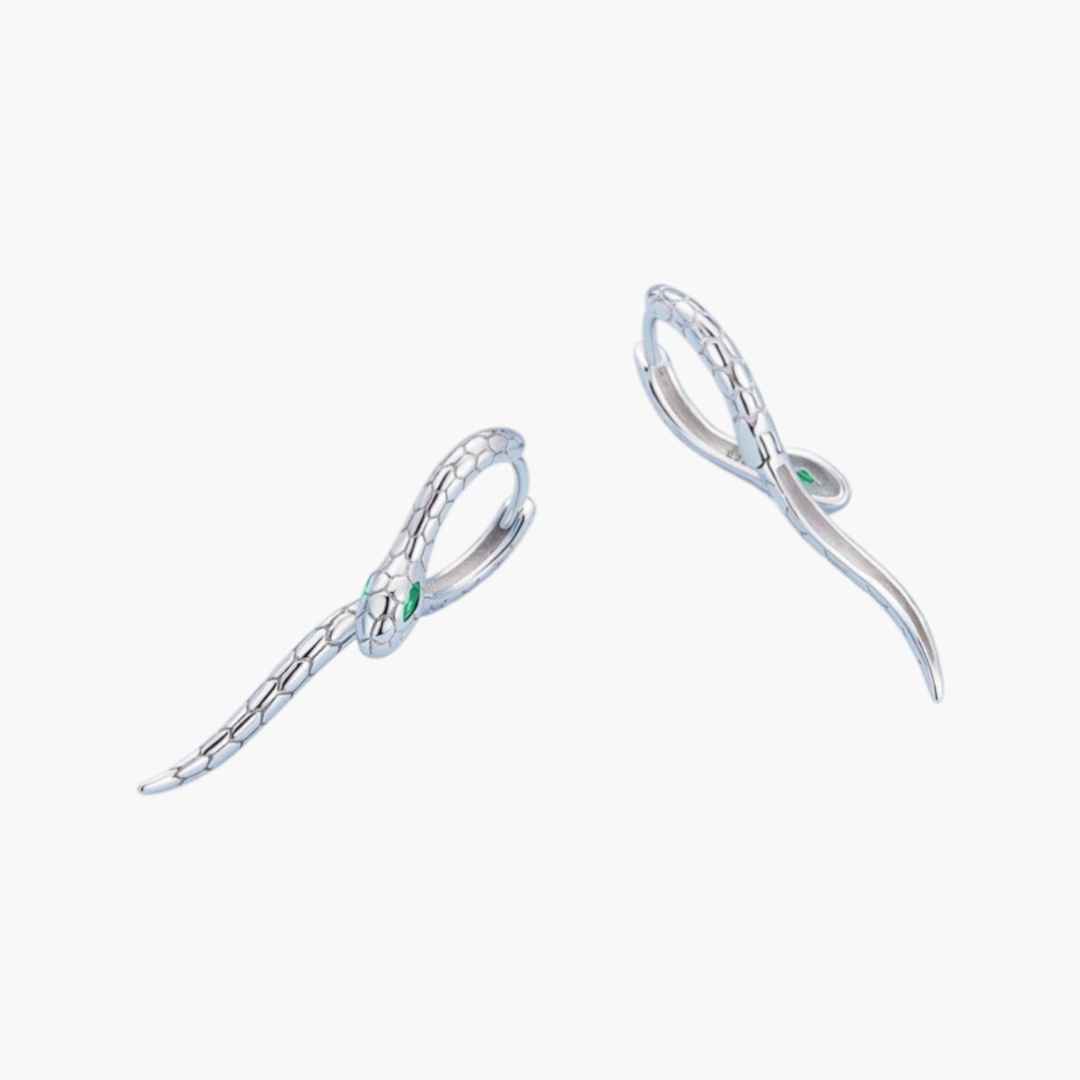 Brincos Snake em Prata 925 com Zircónia
