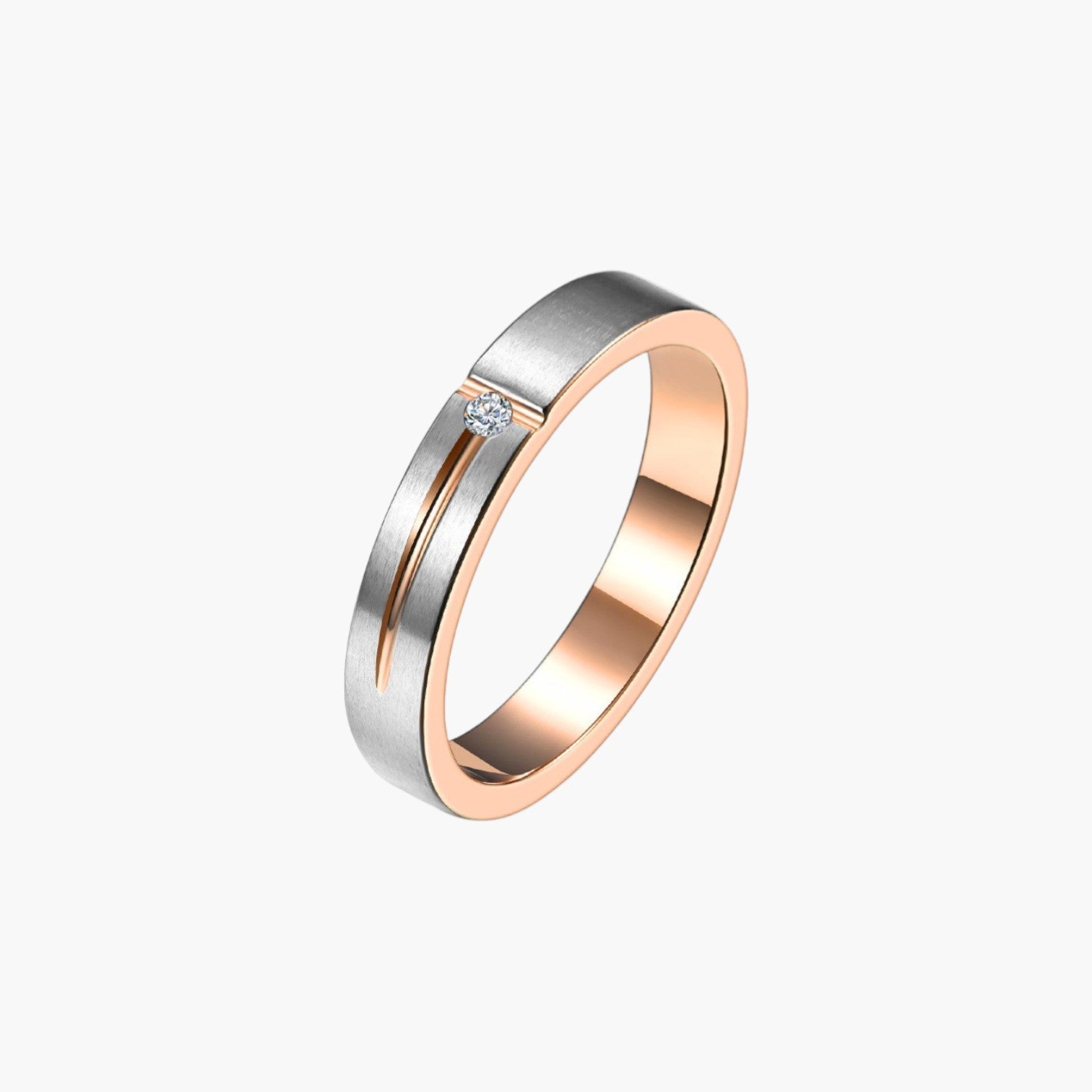 Minimalistischer Ring aus Edelstahl 316L