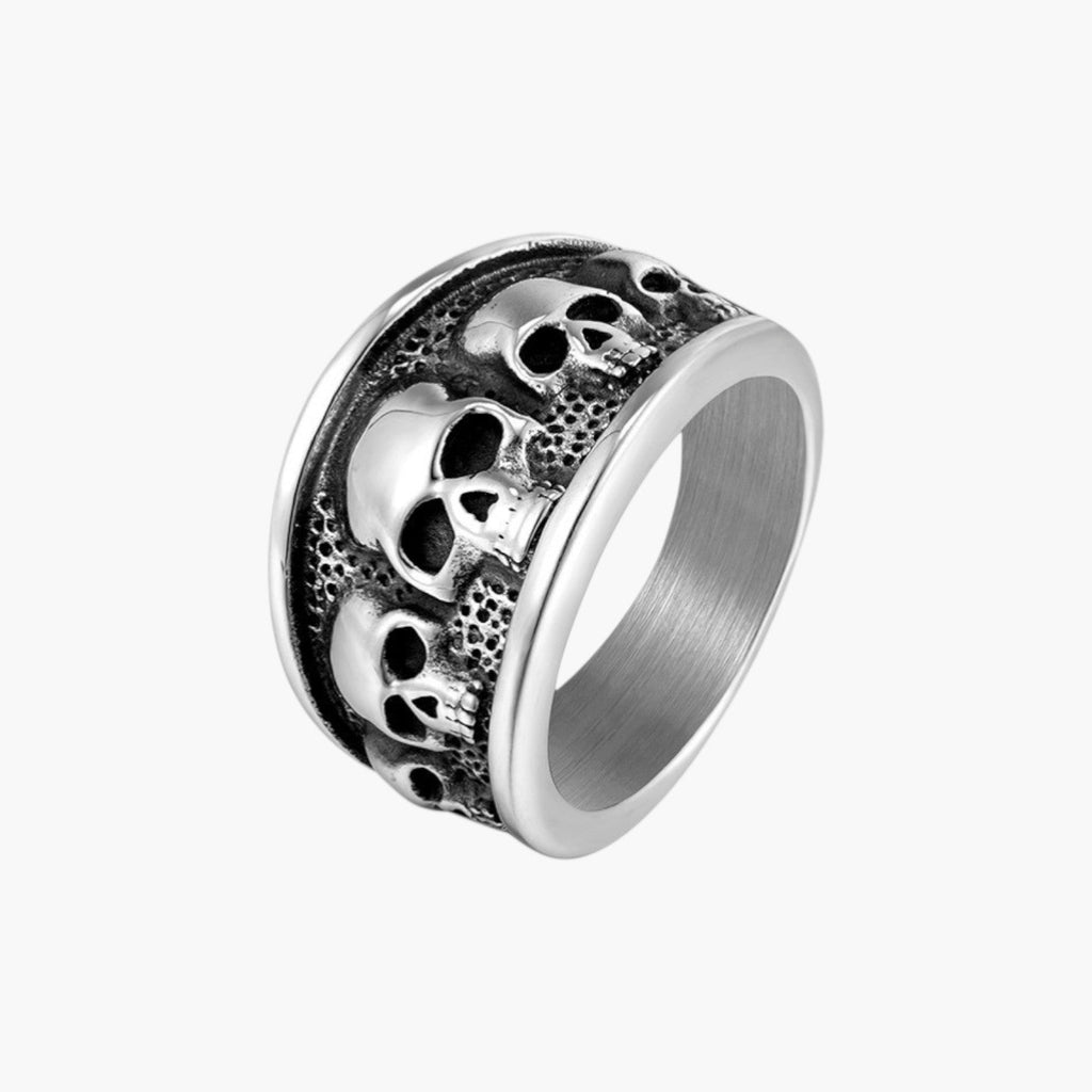 Anillo Calavera de Acero Inoxidable 316L
