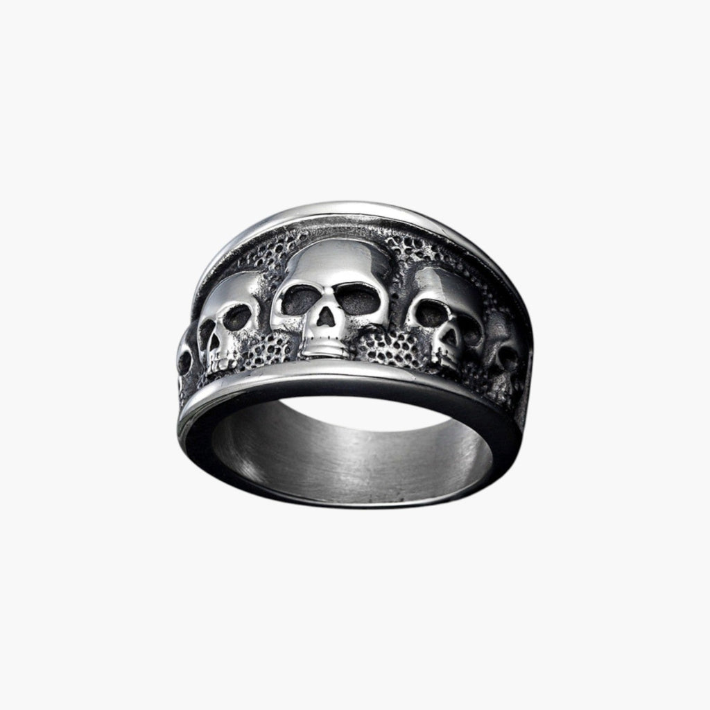 Anillo Calavera de Acero Inoxidable 316L