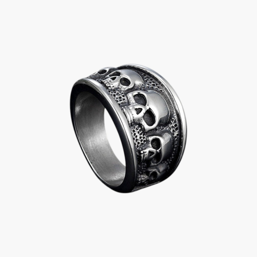 Anillo Calavera de Acero Inoxidable 316L