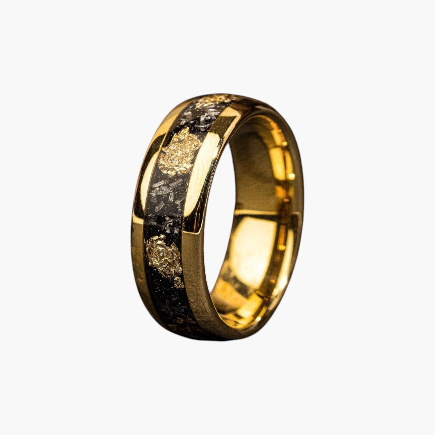 Sternförmiger goldener Ring aus Edelstahl