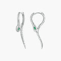 Brincos Snake em Prata 925 com Zircónia