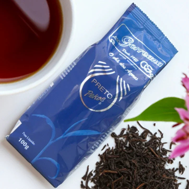 100g Premium Organic Black Tea, Azores Gorreana Pekoe Loose Leaf - Rich Aromatic