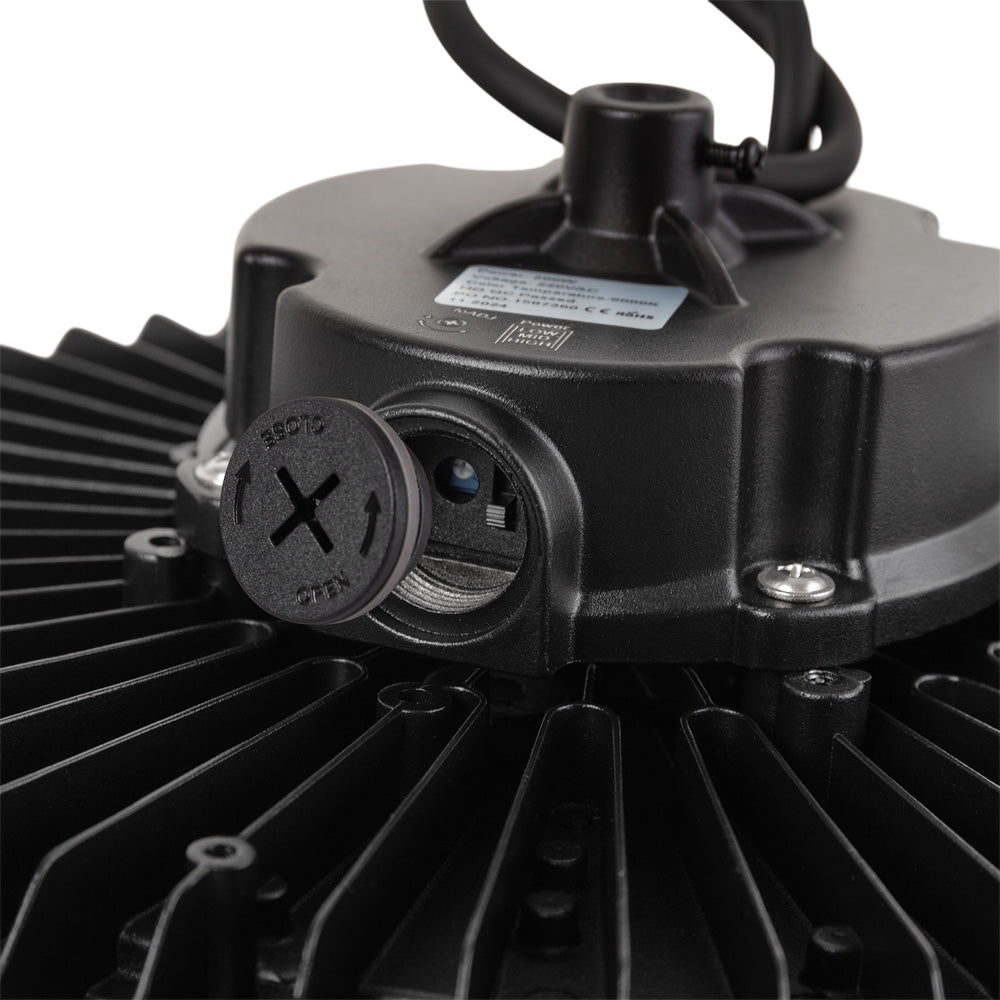 Campana LED 200W 34000Lm 5000ºK Intensidad/Ángulo de Apertura Ajustable IP65 50000H [1177-HB-JL16AL-200W-CW]