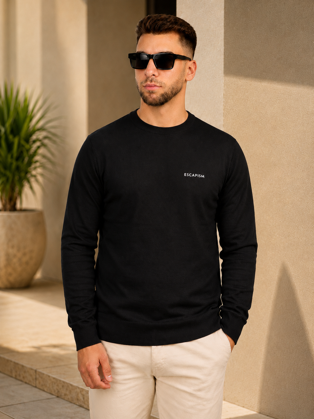 CREWNECK EMBROIDERED – ESCAPISM