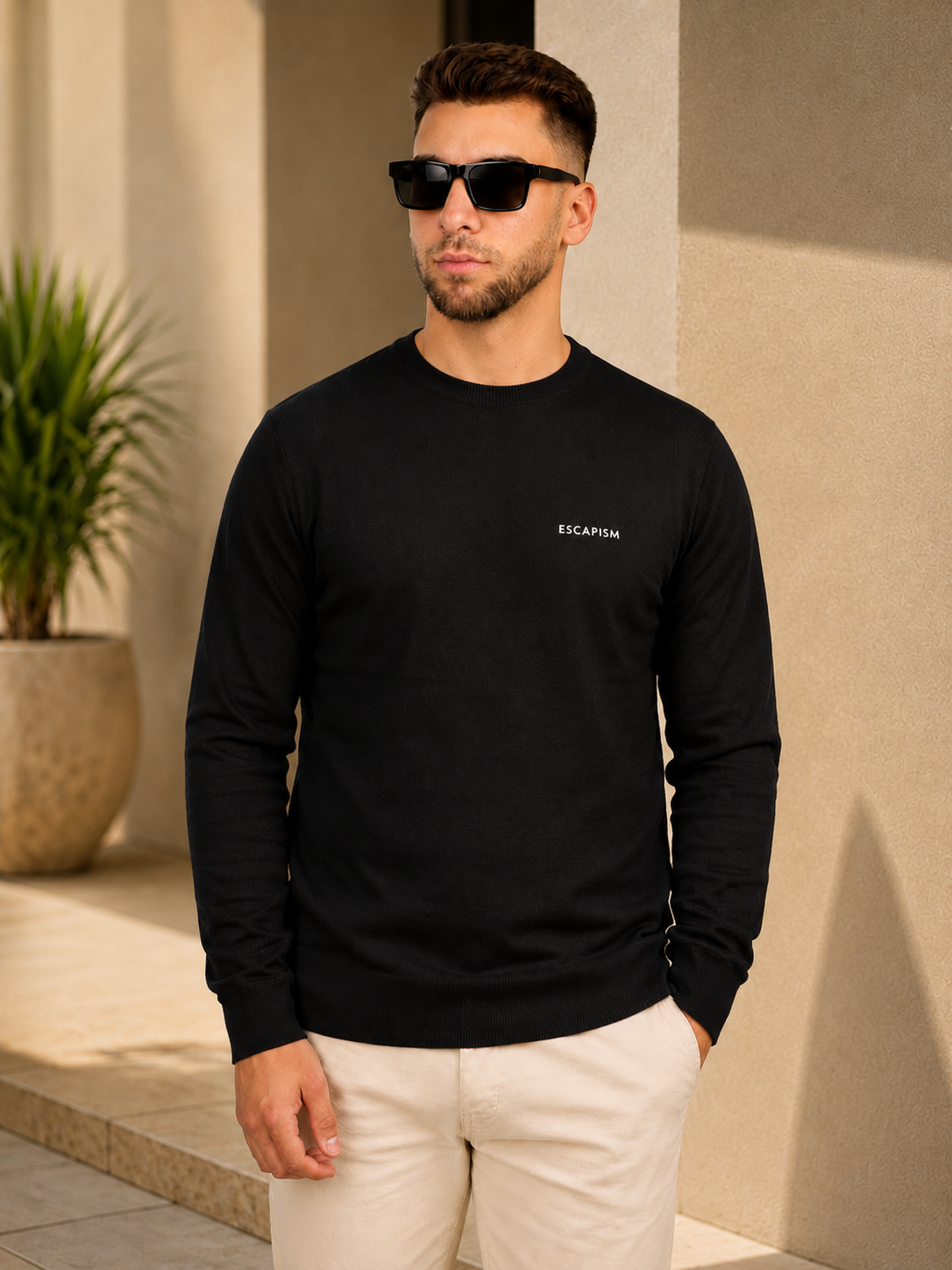 CREWNECK EMBROIDERED – ESCAPISM