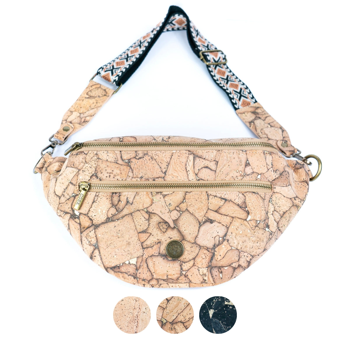 Unisex Cork Crossbody bag/ Cork Sling Bag BAG-2345