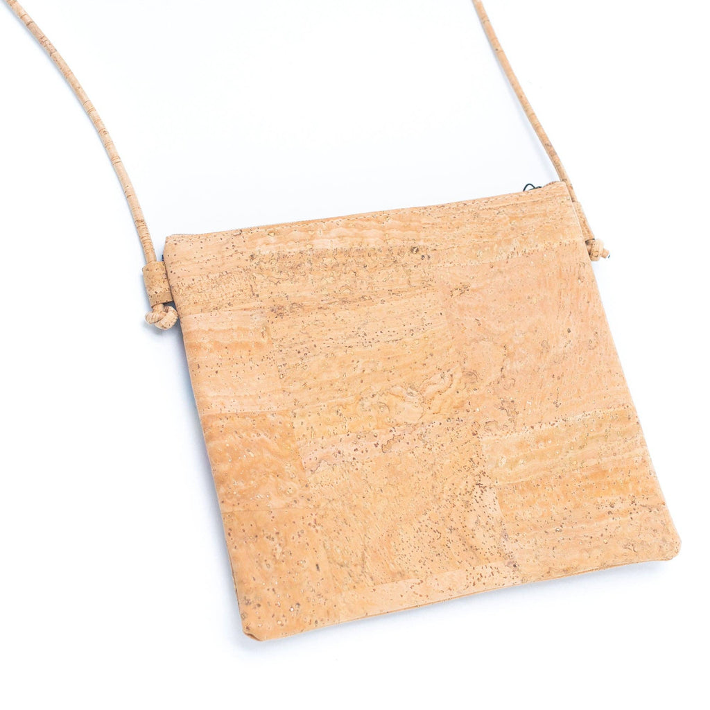 Bolso bandolera de corcho para mujer con patrón de corcho BAGP-206