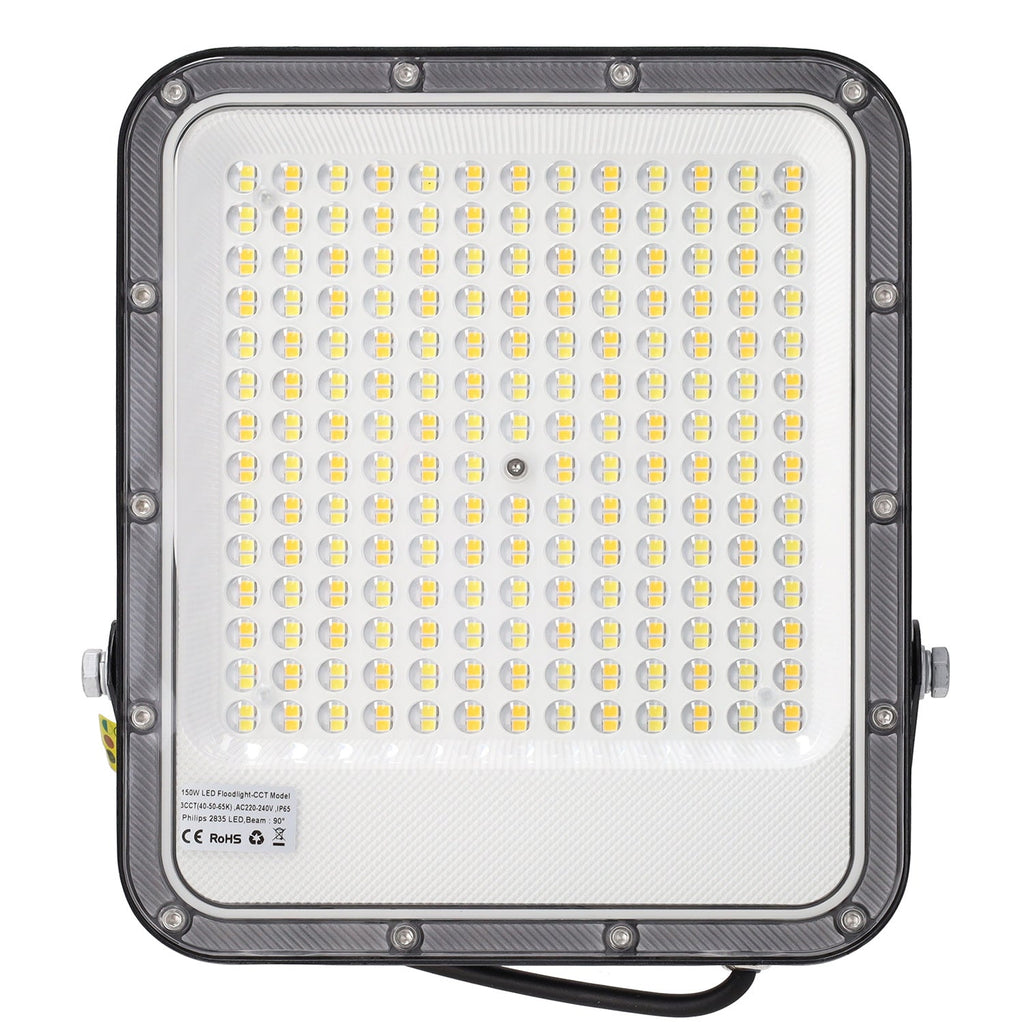 LED Strahler 150W 110Lm/W 90º 220-240VAC IP65 CCT (Farbtemperatur einstellbar) 4000/5000/6500ºK