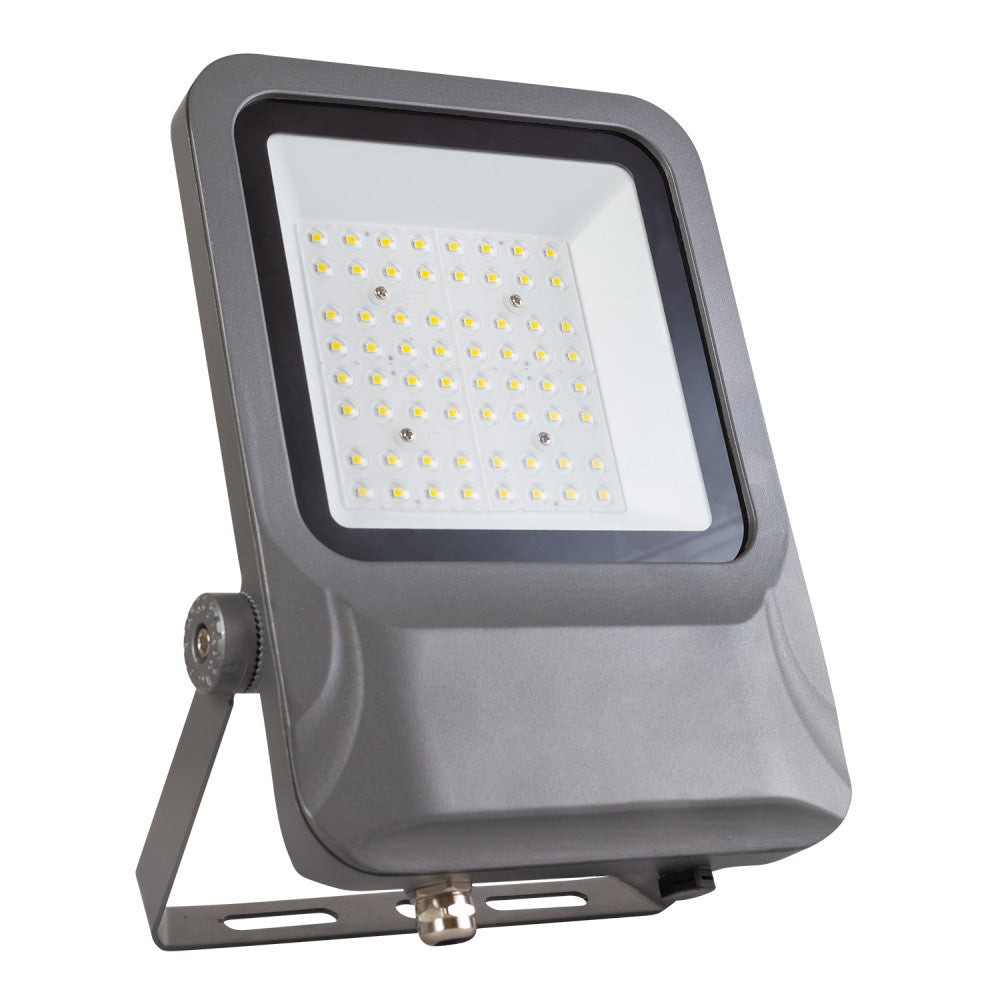 Holofote LED 50W 9000Lm 90º 5000ºK IP65 Transformador Moso 100.000H [1916-FL-J-50W-CW]