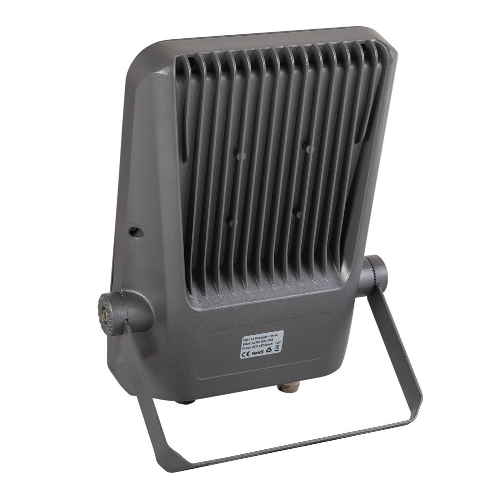 Holofote LED 50W 9000Lm 90º 5000ºK IP65 Transformador Moso 100.000H [1916-FL-J-50W-CW]
