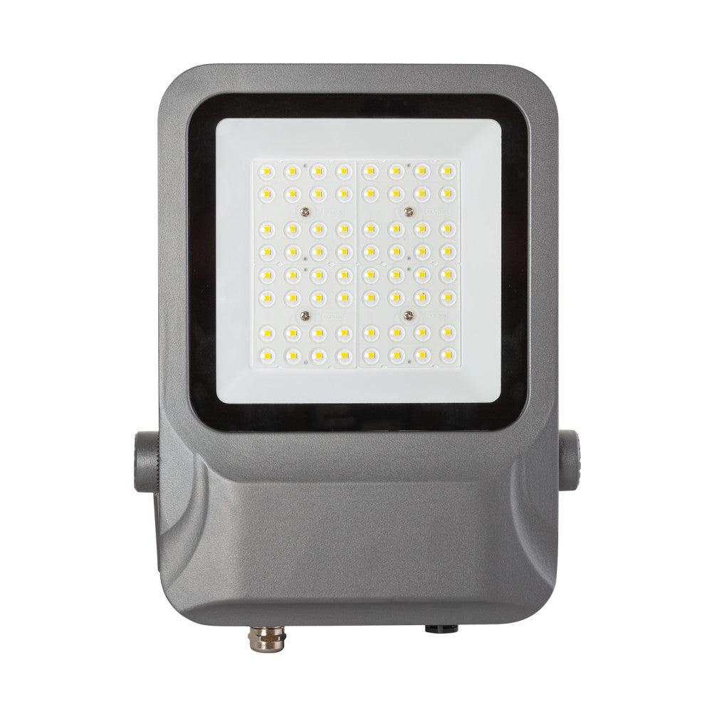 Holofote LED 50W 9000Lm 90º 5000ºK IP65 Transformador Moso 100.000H [1916-FL-J-50W-CW]