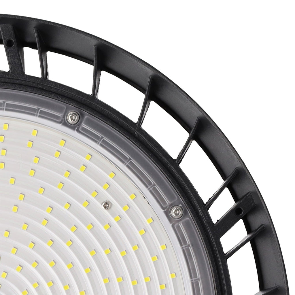 Luminaria LED High Bay 200W (120W-160W-200W) 180lm/W Dimerizable, Driver Lifud 1-10V, Chip Philips, Temperatura de Color de 90º