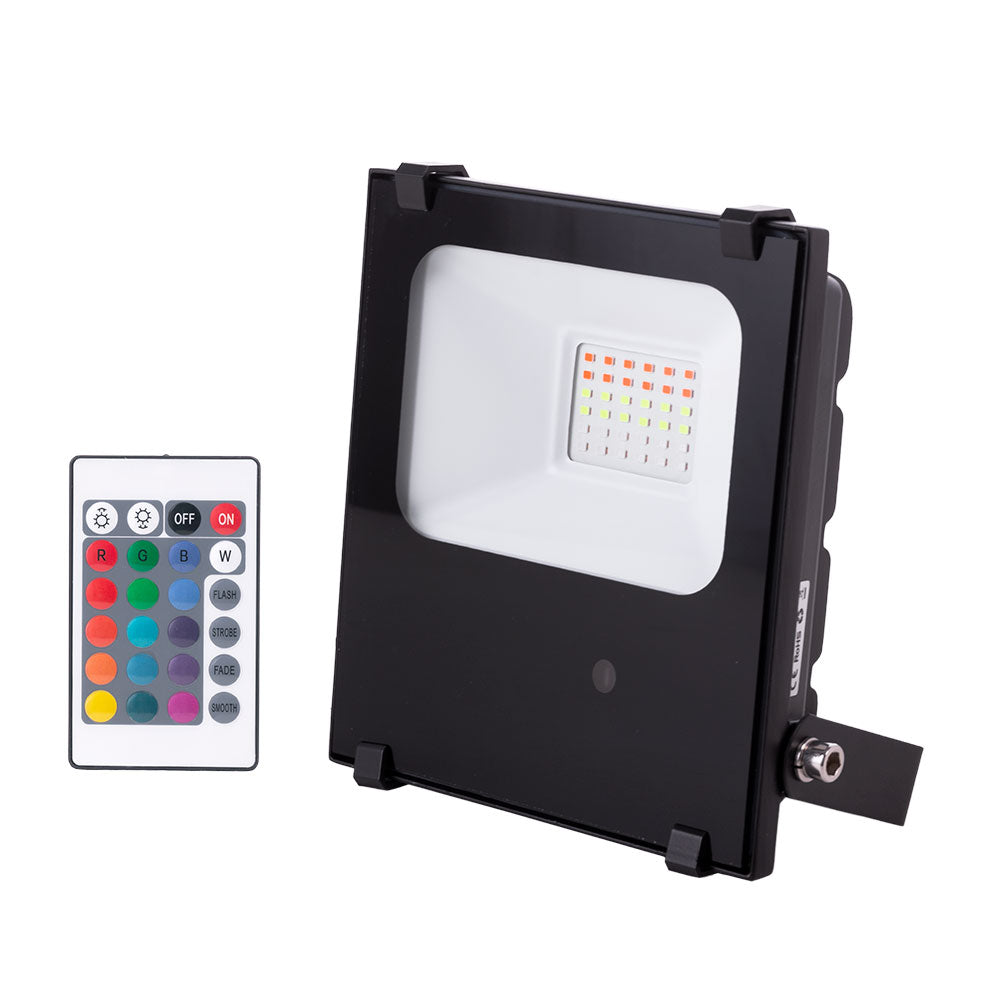 LED-Fluter 20W Strahler IP65 RGB Fernbedienung 40.000H [1916-NS-HVFL20W-F-RGB]