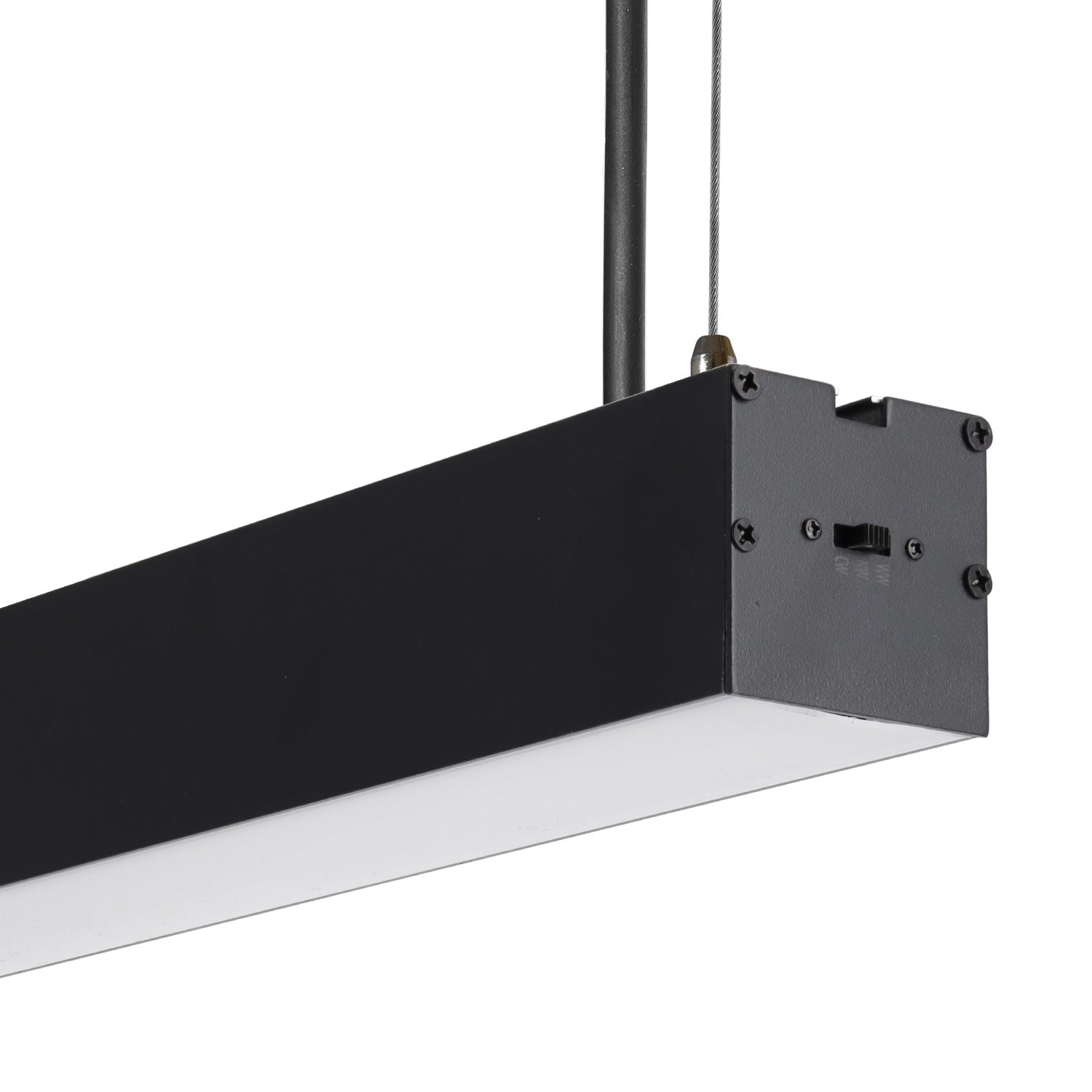 Philips 2835 150 cm CCT Luminária linear LED (tom de luz regulável) 50W 7500Lm IP40 acabamento preto