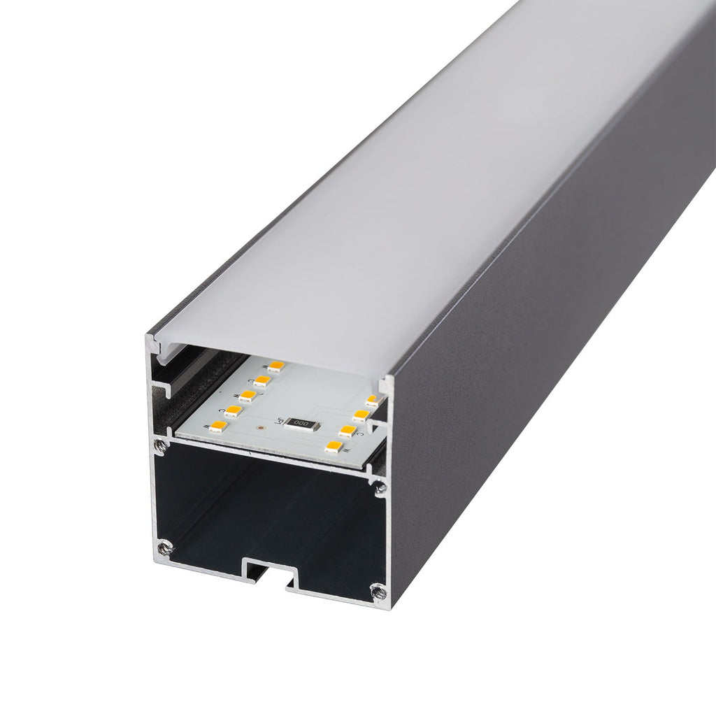 Luminária Linear LED Philips 2835 150 cm 50 W 4000ºK IP40 Acabamento Preto [1916-NSLNL1500MM-PW]