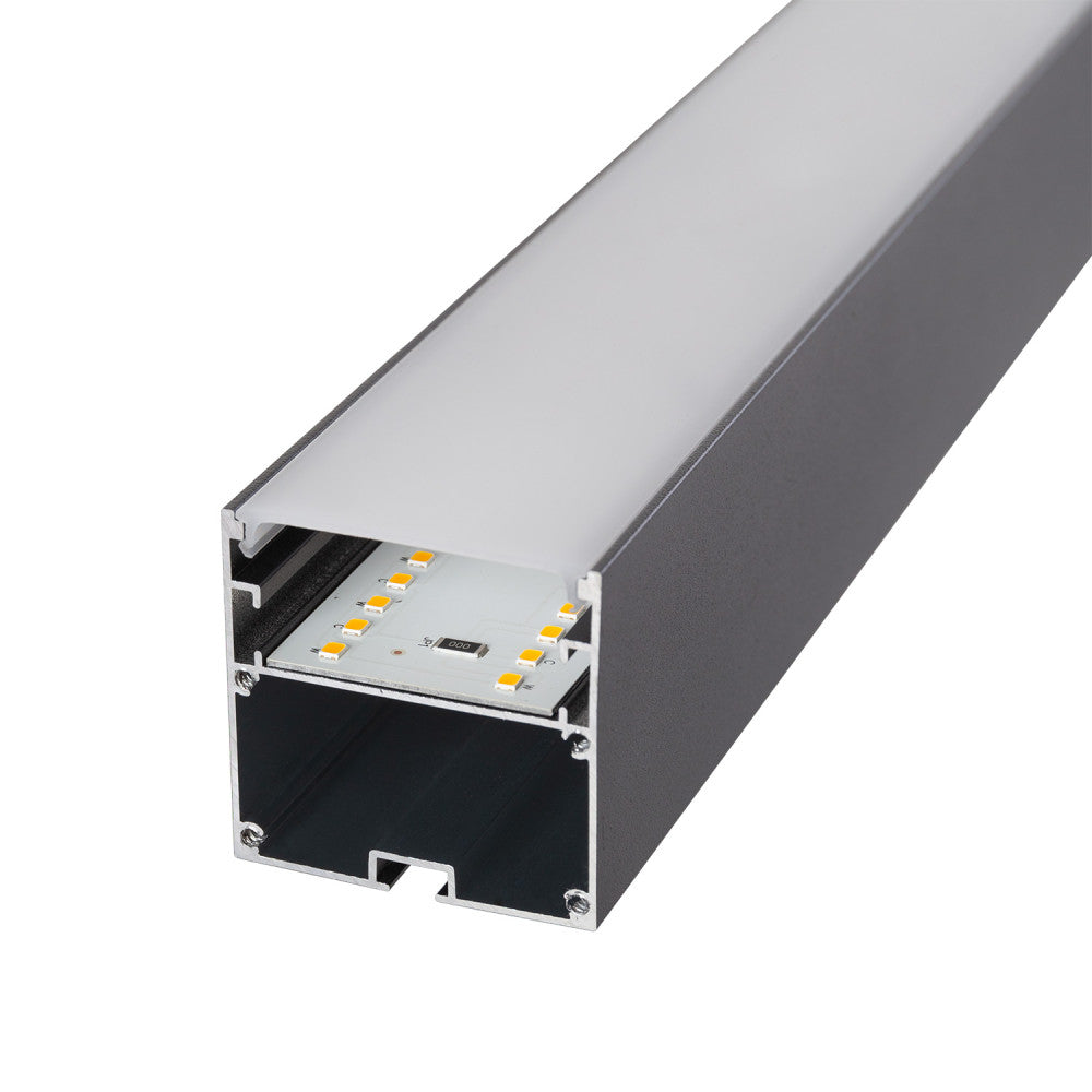 Luminária Linear LED Philips 2835 60Cm 20W 2700ºK IP40 Acabamento Preto [1916-NSLNL600MM-P-WW]