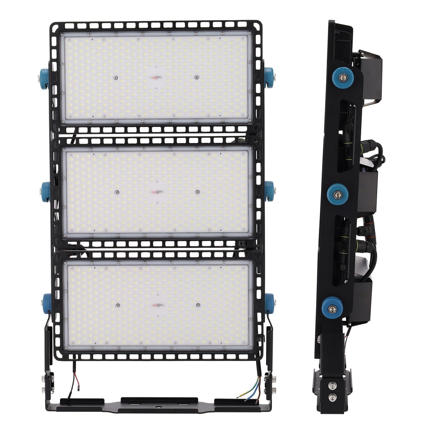 Modularer Flutlichtstrahler für Stadien 750W-160Lm/W Meanwell LED Philips 0-10V 90º 6000ºK IP65 100.000H