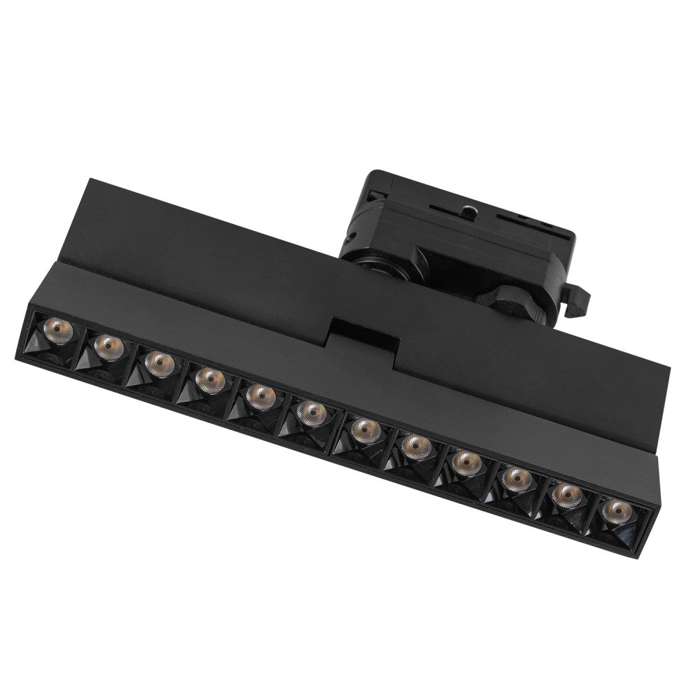 Epistar 5054 12W 1200Lm CCT (tom de luz regulável) TRIAC Luminária de trilho linear LED trifásica [1916-TL-12W-3F-CCT]