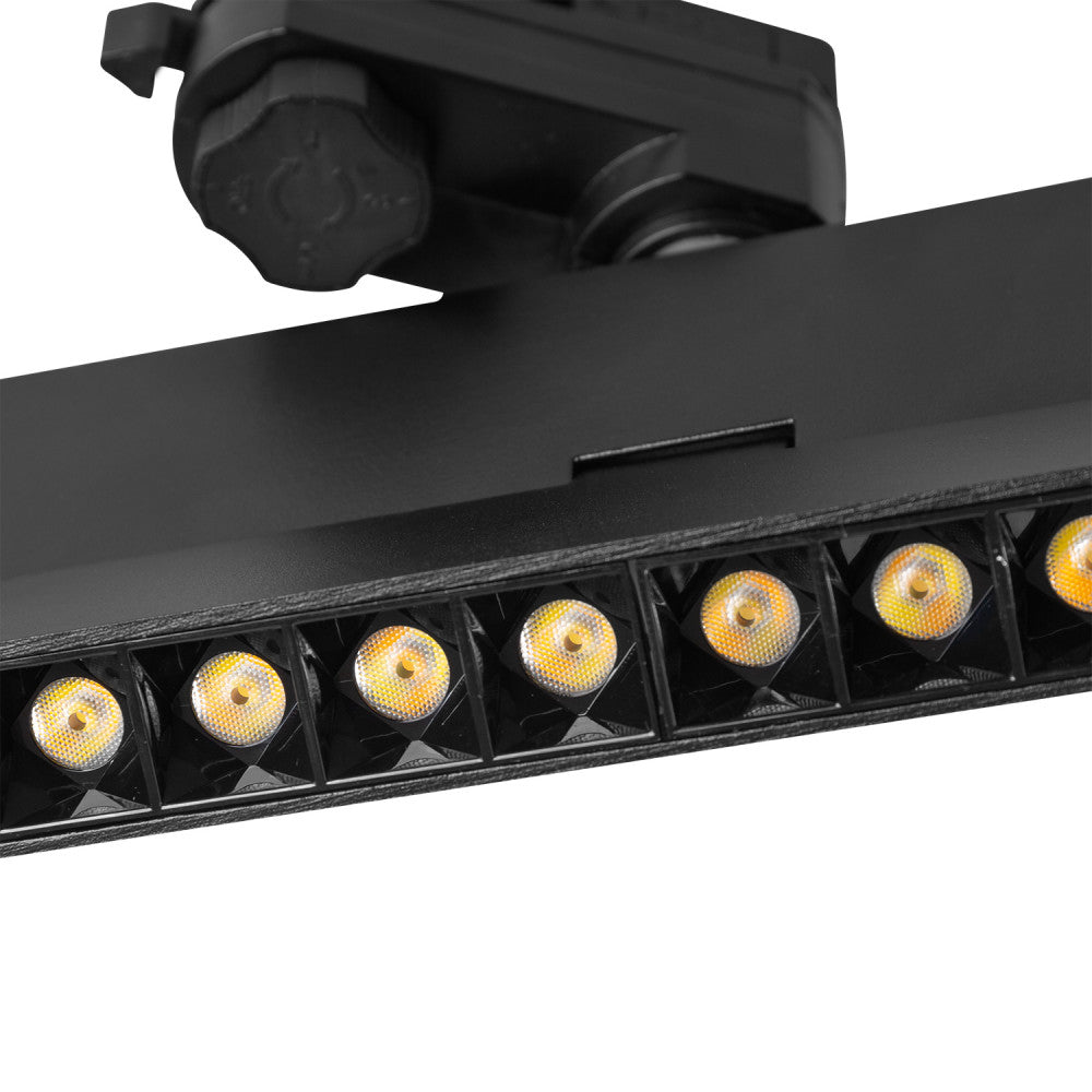 Epistar 5054 12W 1200Lm CCT (tom de luz regulável) TRIAC Luminária de trilho linear LED trifásica [1916-TL-12W-3F-CCT]