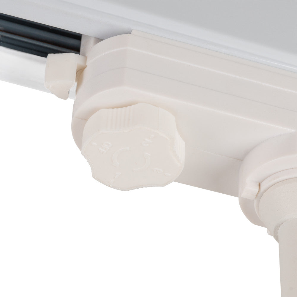 Holofote de trilho trifásico 30W COB regulável sem cintilação branco CCT (tom de luz regulável) 3000-6000ºK [1916-TL-30W-T-CCT]