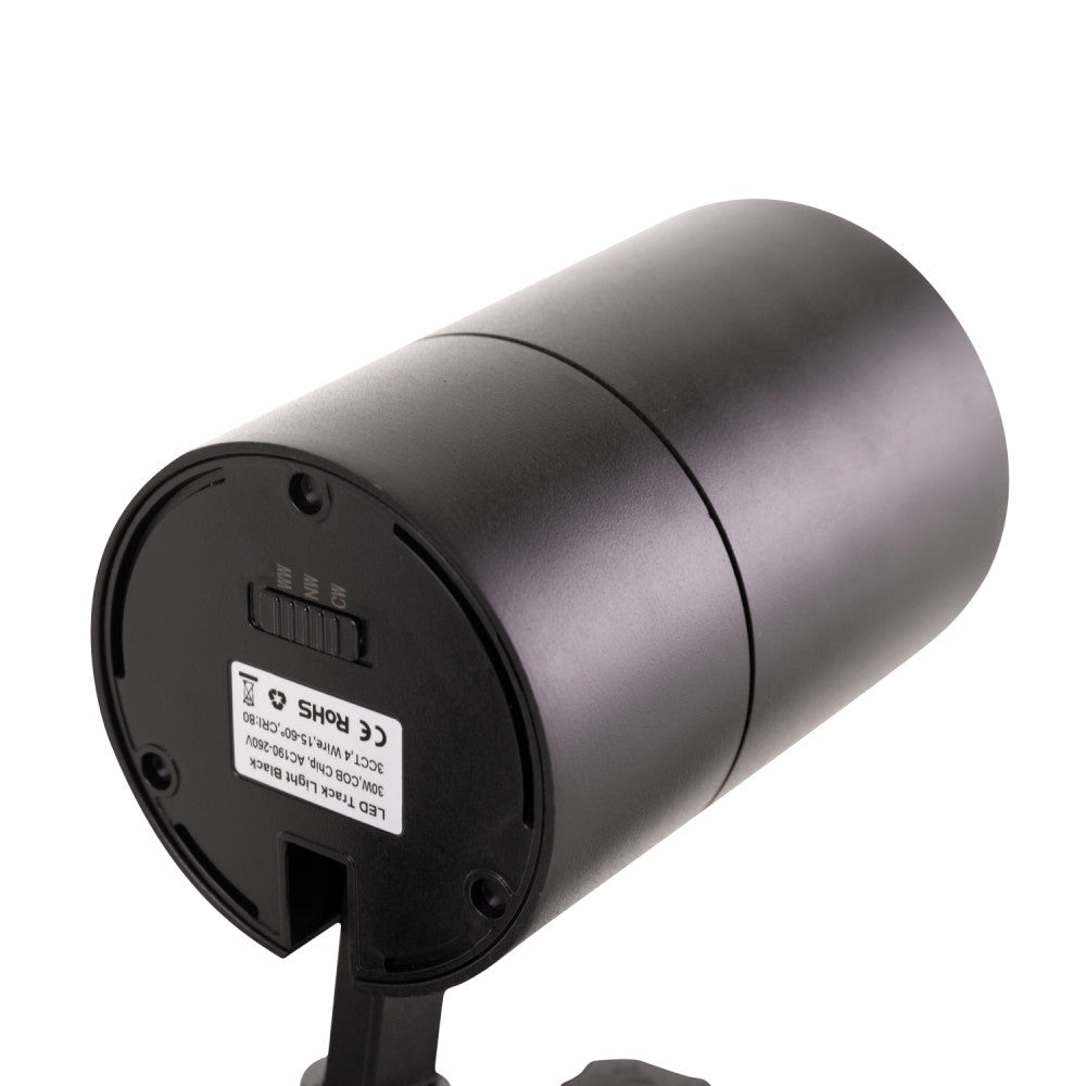 Refletor de trilho LED multiângulo 30W 2700Lm CRI90 3CCT trifásico 40.000H [1916-TRL30W]