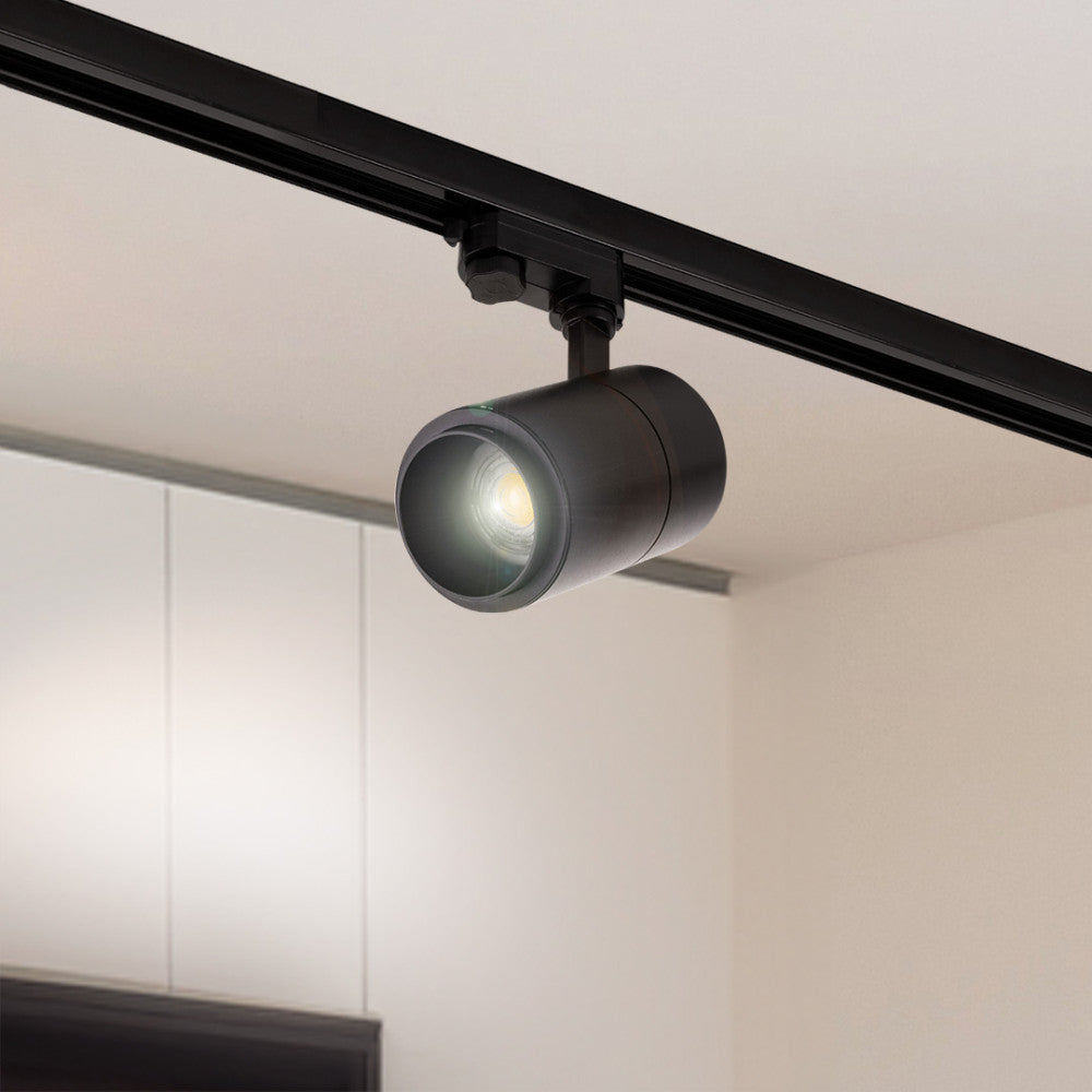 Refletor de trilho LED multiângulo 30W 2700Lm CRI90 3CCT trifásico 40.000H [1916-TRL30W]