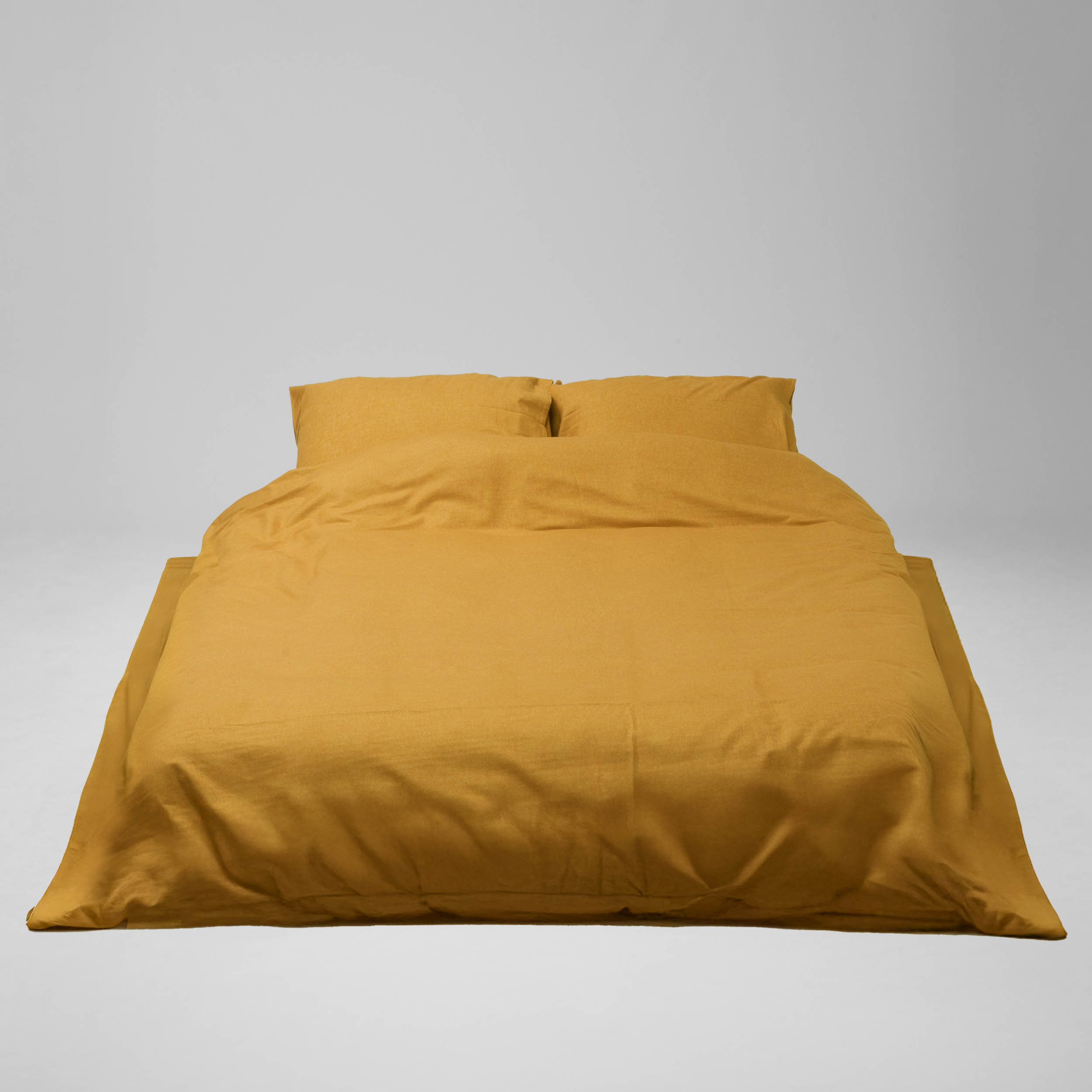 Funda de almohada - Franela (Mostaza)