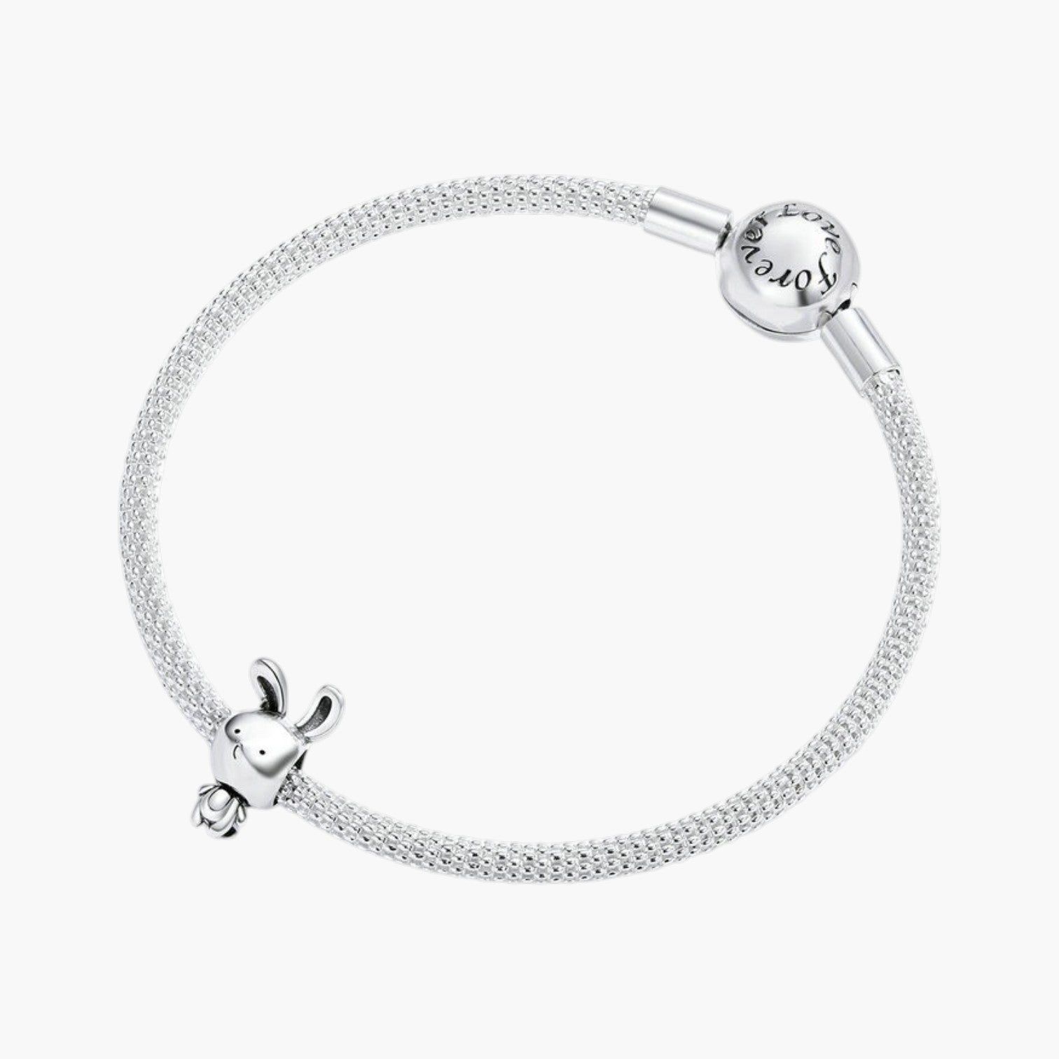 Charm Bunny em Prata de Lei 925