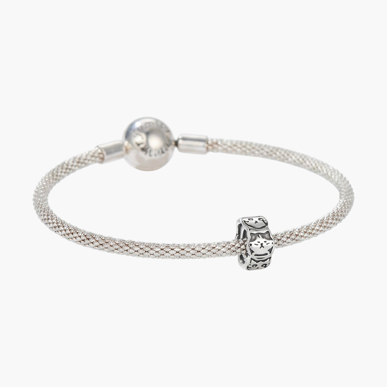 Charm Gatinho em Prata de Lei 925