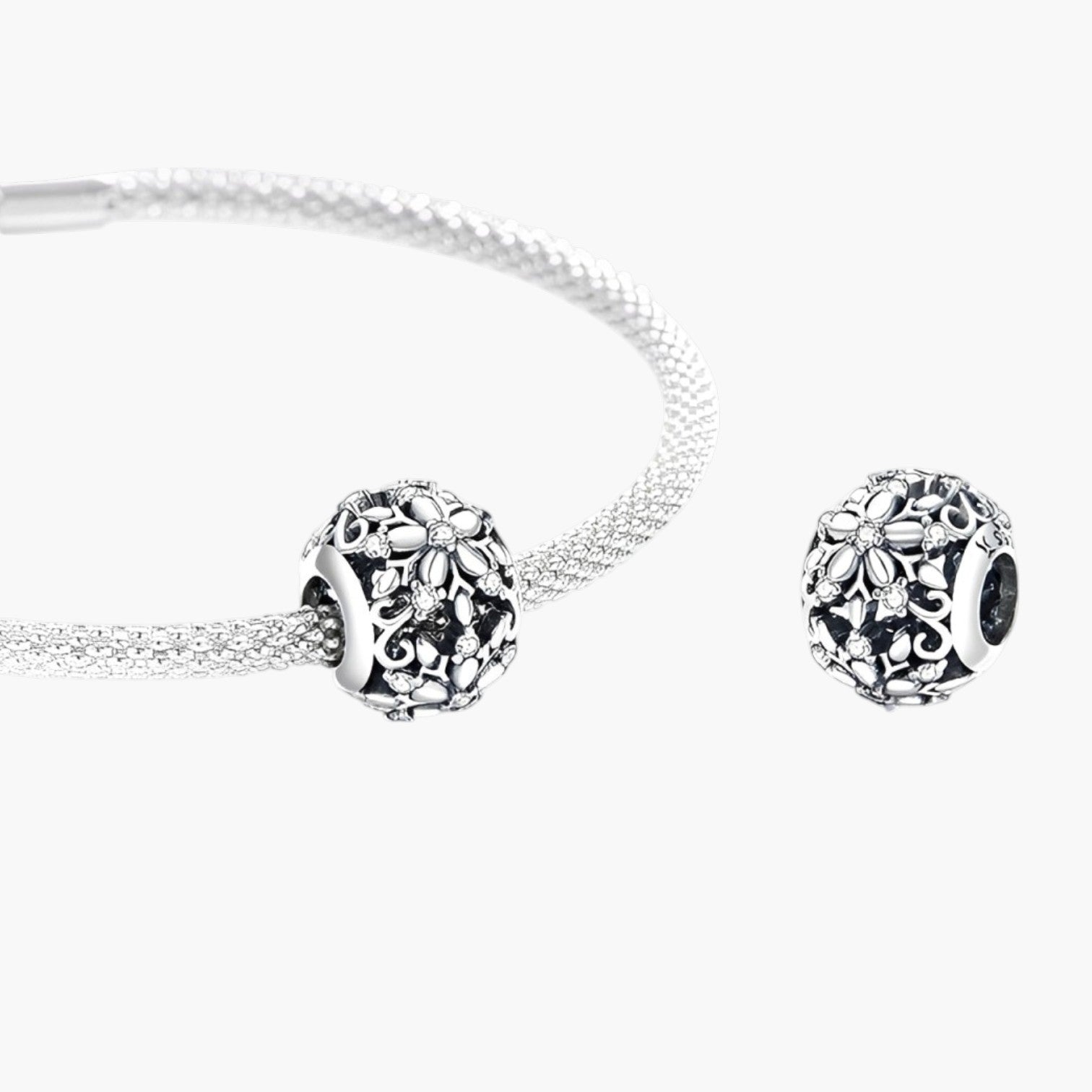 Charm Snowflake em Prata de Lei 925