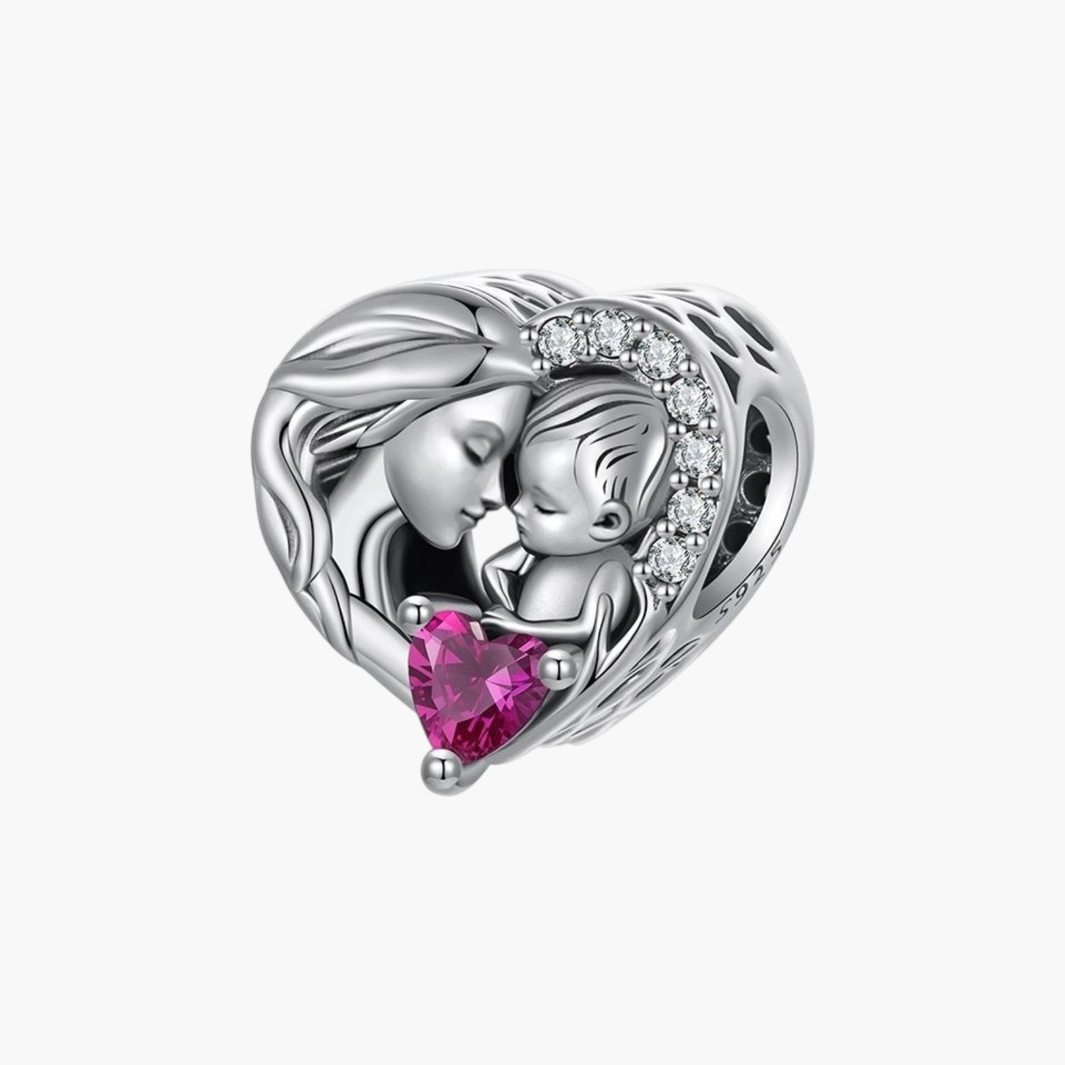 Charm Mãe e Filho em Prata de Lei 925