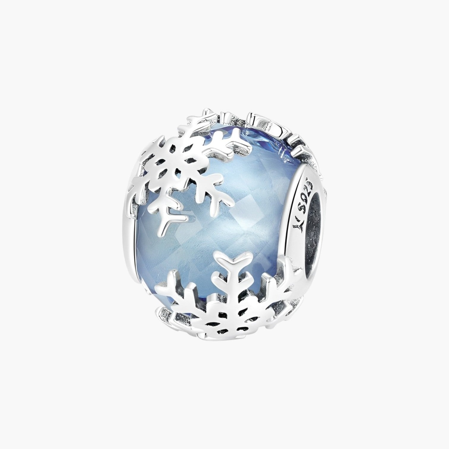 Charm Crystal Snow em Prata de Lei 925