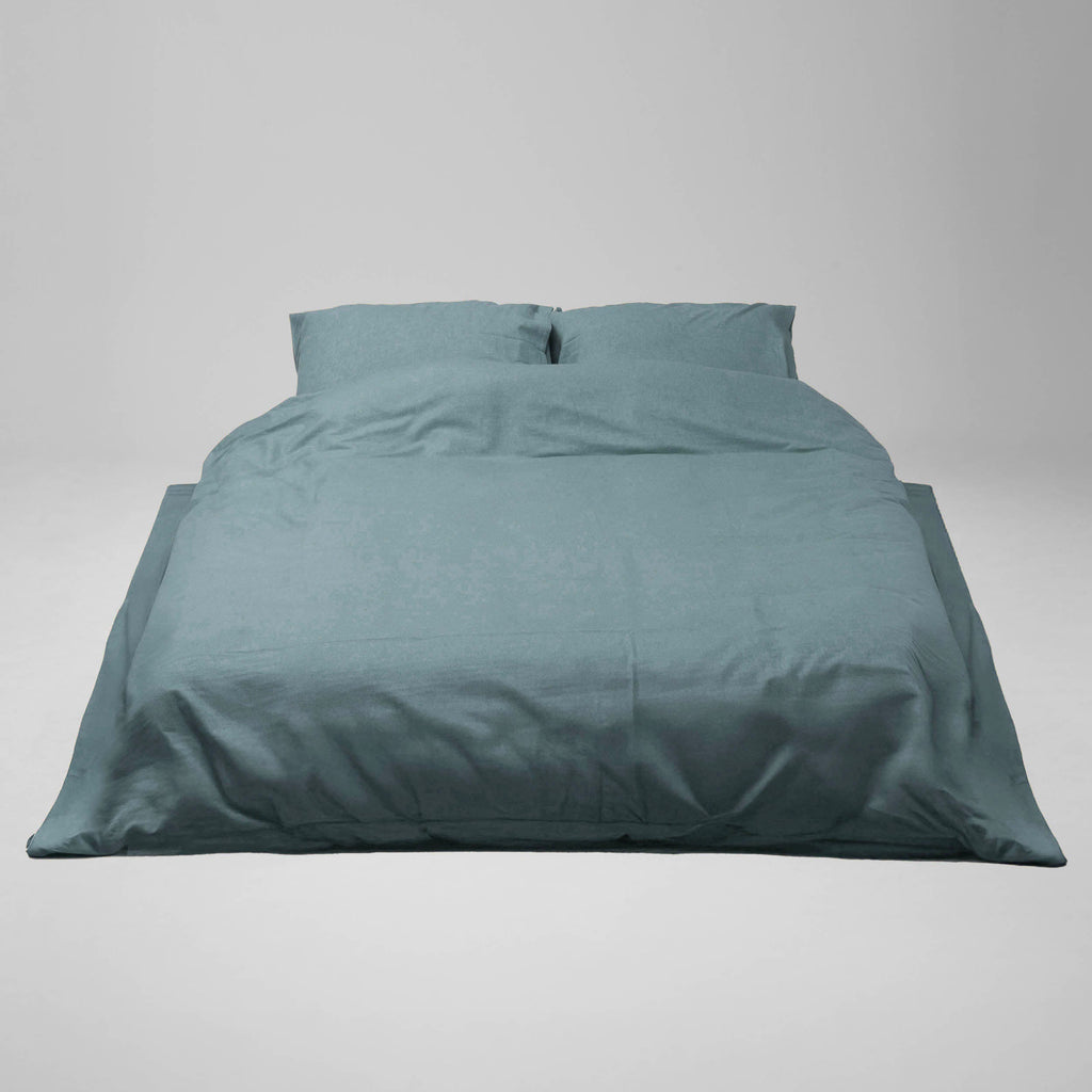 Spannbetttuch - Flanell (Grau)