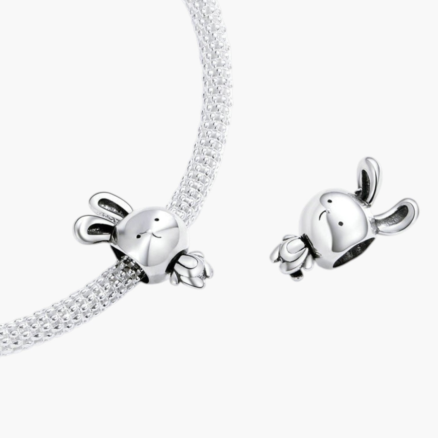 Charm Bunny em Prata de Lei 925