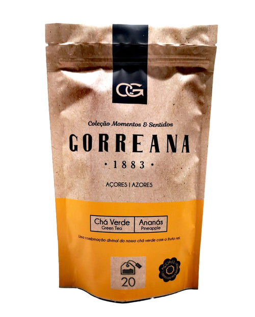 20 Teebeutel Gorreana Grüner Tee mit Ananas von den Azoren – Loser Tee – Fruchtig & Erfrischend
