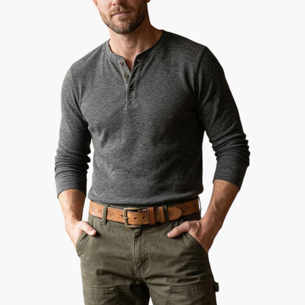 Cinturón de Piel Genuina para Hombre