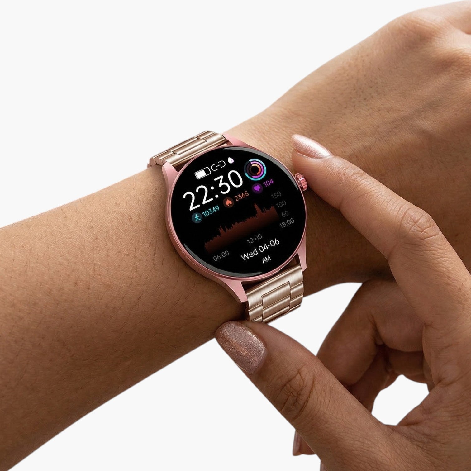 Smartwatch com Monitorização de Açúcar no Sangue e Ritmo Cardíaco