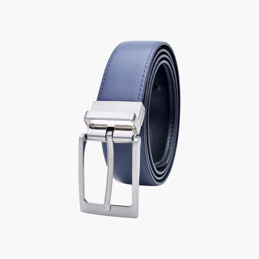 Cinturón de Piel Genuina Reversible para Hombre