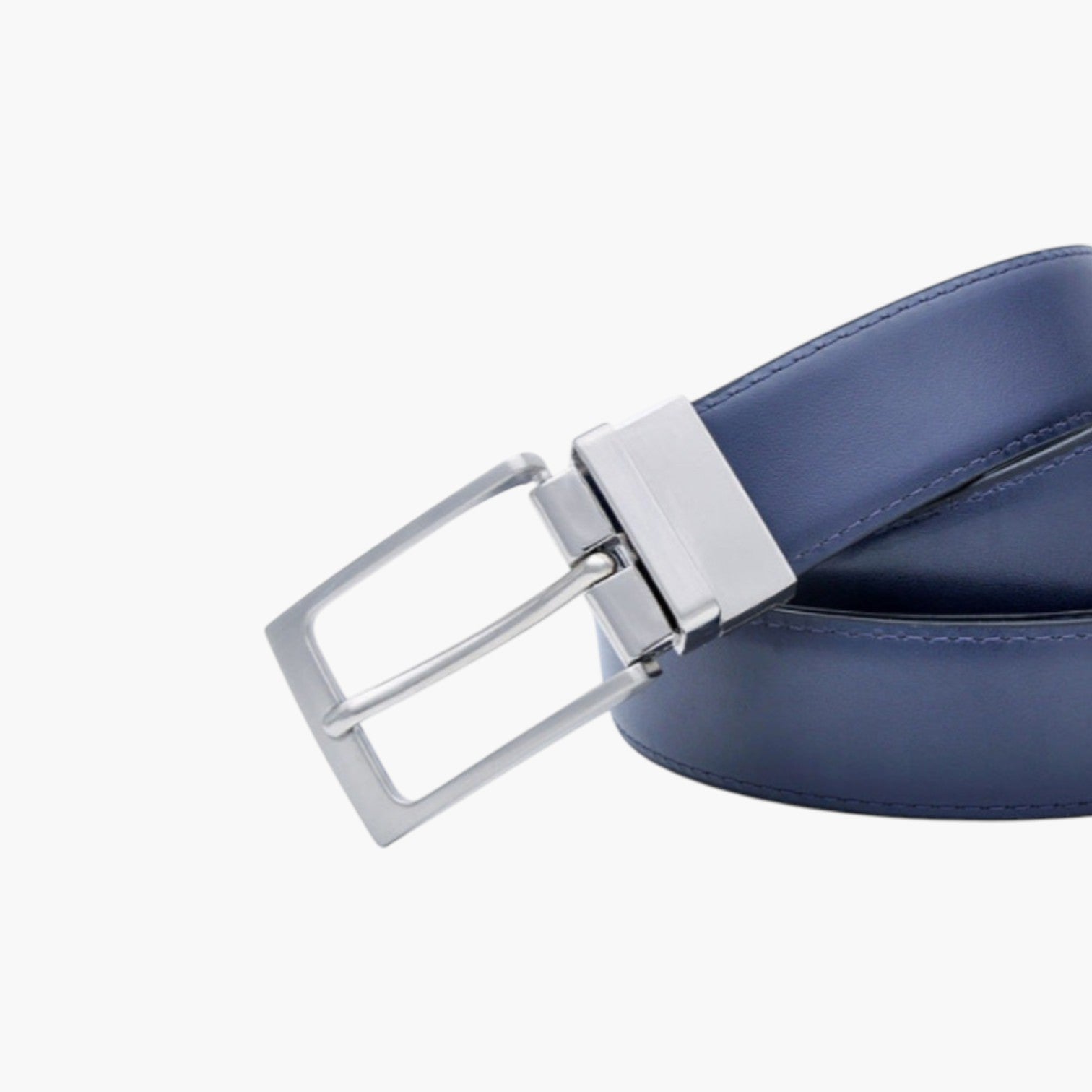 Cinturón de Piel Genuina Reversible para Hombre