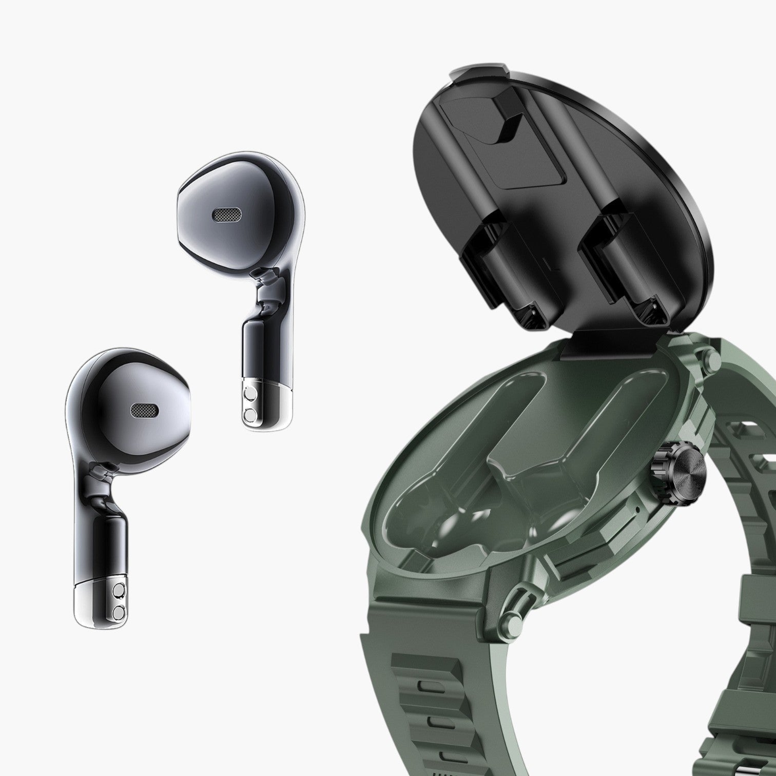 Smartwatch 2 em 1 com Auricular Bluetooth e Monitorização de Saúde