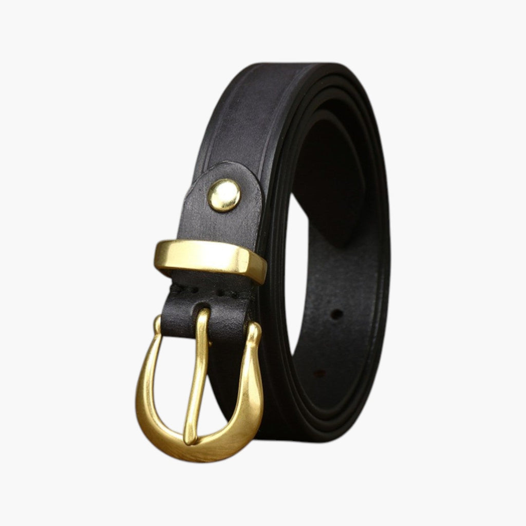 Cinturón retro de cuero genuino para mujer